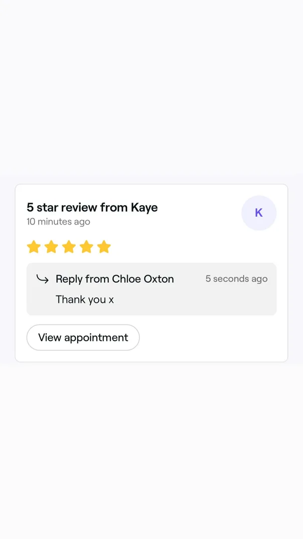 Customer testimonial